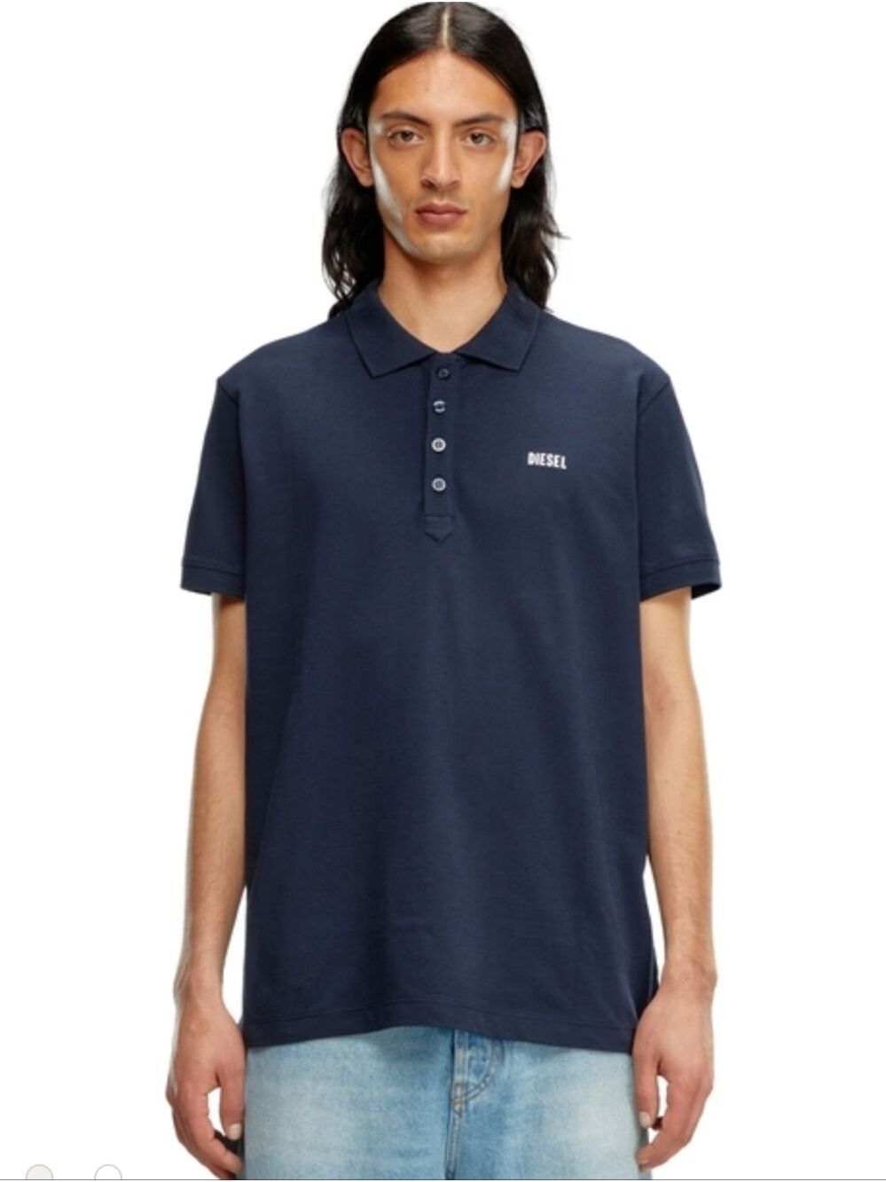 DIESEL T Heal HD  Mens Polo Shirt Navy Medium